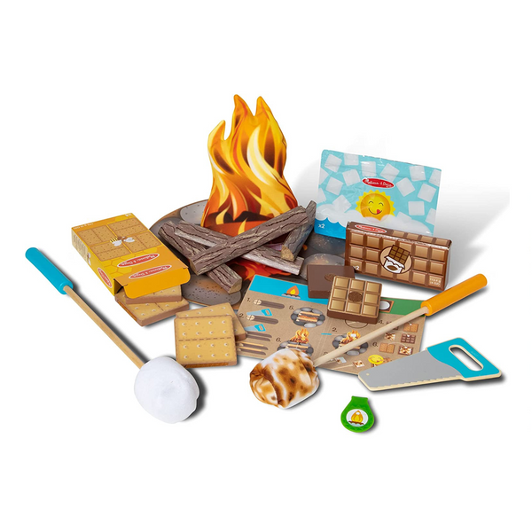 Melissa &amp; Doug Let's Explore Campfire S'Mores juego de juego