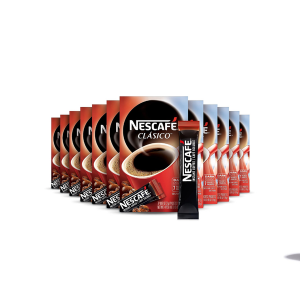 84 Packets Of Nescafe Clasico Dark Roast Instant Coffee