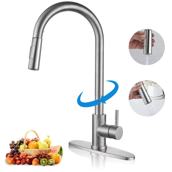 Kitchen Faucet with Pull Down Sprayer