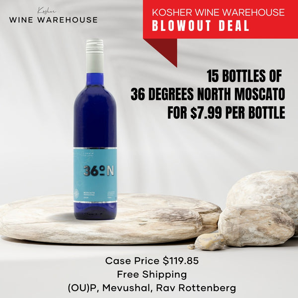 BLOWOUT: 15 Bottles of 36 Degrees North Moscato – Only $7.99 Each!