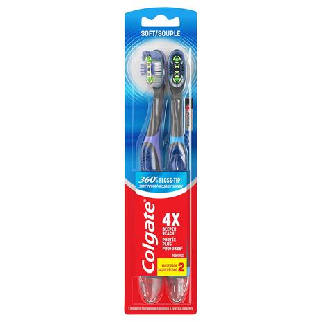 2-Pack Colgate 360 Vibrate Deep Clean Electric Toothbrush