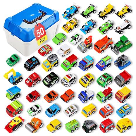 50 Mini Pull Back Toy Cars