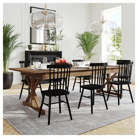 Flash Furniture 10-Person Rustic Farmhouse Dining Room Table