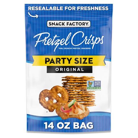 2-Pack Snack Factory Original Pretzel Crisps (14oz)