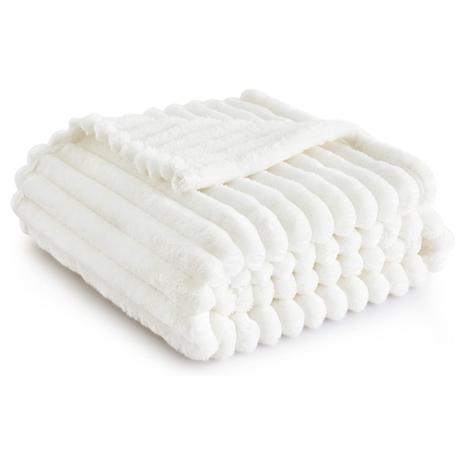 Bedsure White Throw Blanket for Couch