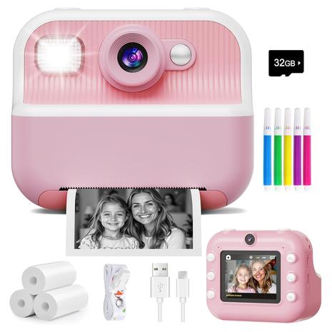 Front Rear Dual Selfie Kids Instant Camera w/ Video