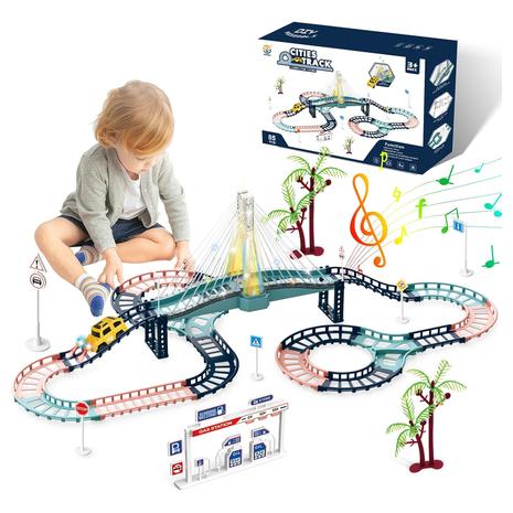 Electric Slot Car Race Track Playset