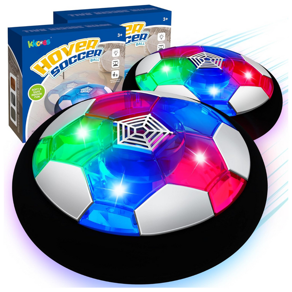 2-Pack Kids Air Hover Soccer Ball With LED Lights