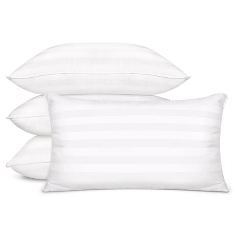 4 Hotel Quality Premium Plush Fiber Bed Pillows