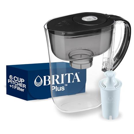 6-Cup Brita Water Pitcher w/ Brita Plus Filter