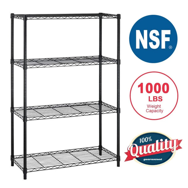 Heavy Duty 4 Shelf Wire Shelving Unit