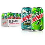 18 Cans Of Mountain Dew Variety Pack (2 Flavors)