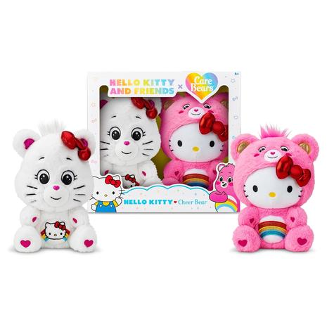 2-Pack Care Bears & Hello Kitty 10" Plushies