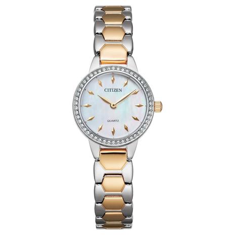 Citizen Women's Crystal Quartz Stainless Steel Watch