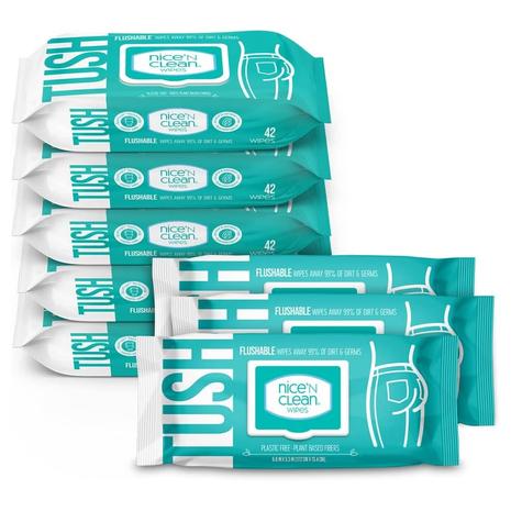 336 Nice 'N Clean Adult Flushable Wipes