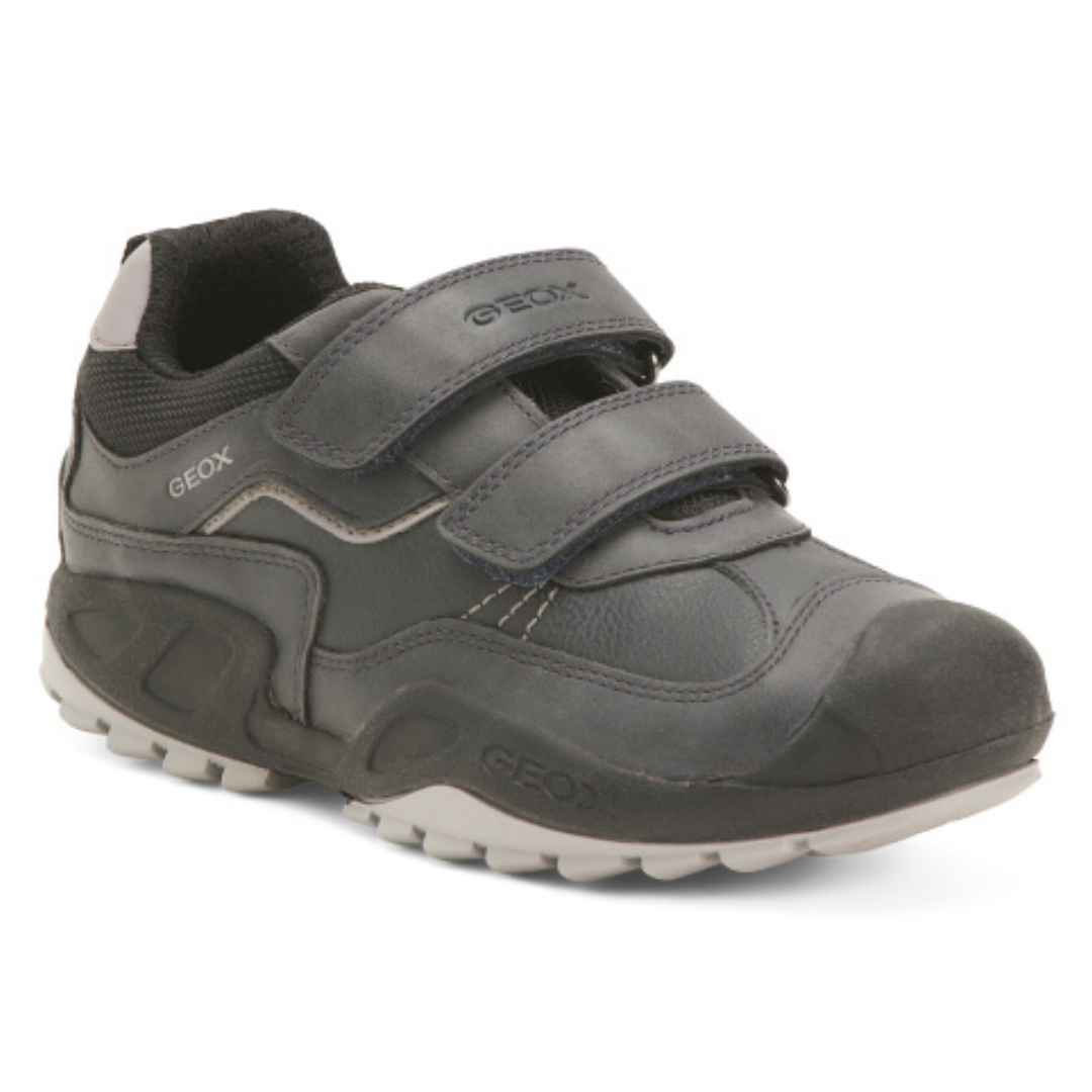 Geox Jr Leather Sneakers On Sale