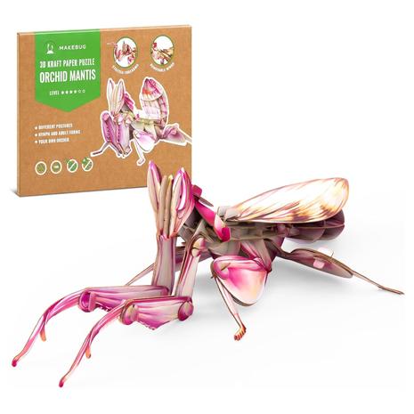 Orchid Mantis 3D Paper Puzzle Stem Toy