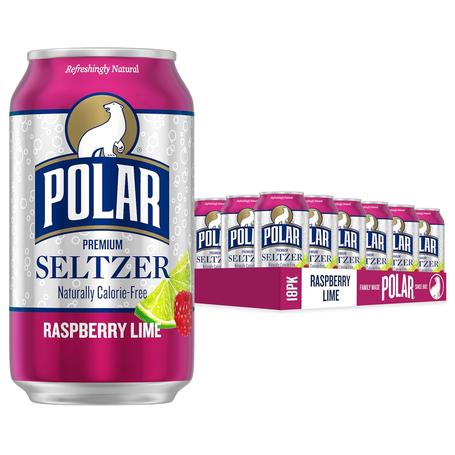 18 Cans Of Polar Seltzer Water