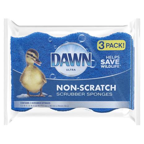 3-Pack Dawn Non-Scratch Dish Sponges