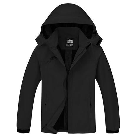 Lightweight Windbreaker With Detachable Hood