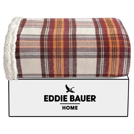 Eddie Bauer Super Soft Reversible Sherpa Blanket