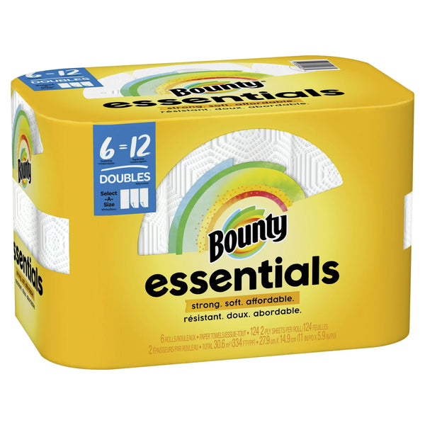 6 Double = 12 Regular Rolls Bounty Paper Towels + Get $3 Walmart Cash