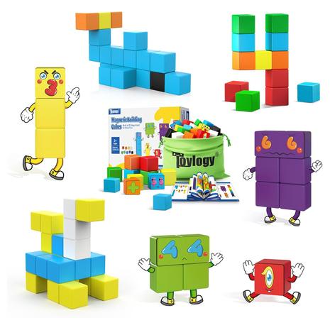 48-Piece STEM Magworld Magnetic Building Blocks