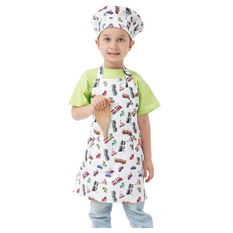 Kid's Apron and Chef Hat Set