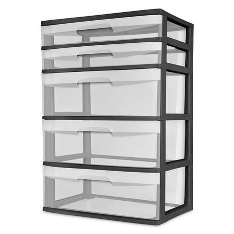 Sterilite 5-Drawer Wide Tower