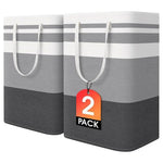 2-Pack Large 75L Laundry Basket w/ Extended Handles