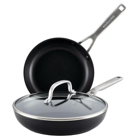 KitchenAid Hard Anodized Induction Nonstick Frying Pan Set w/ Lid