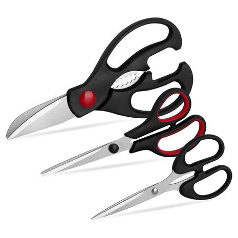 3 Pack All Purpose Stainless Steel Kitchen Shears