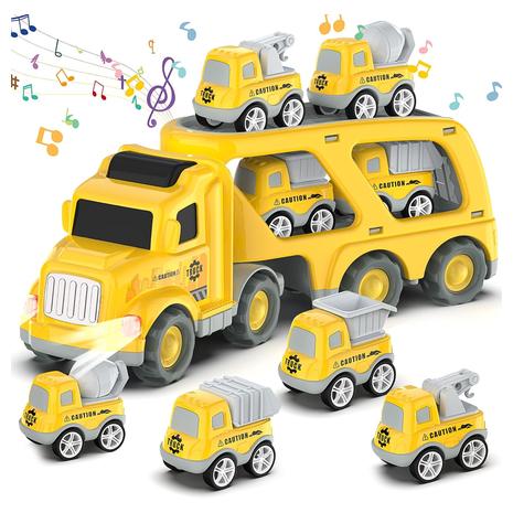 5 In 1 Construction Transport Carrier Truck Toy