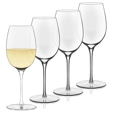 4 White Wine Glasses