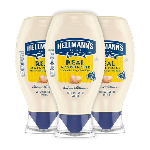 3 Squeeze Bottle Hellmann's Real Mayonnaise