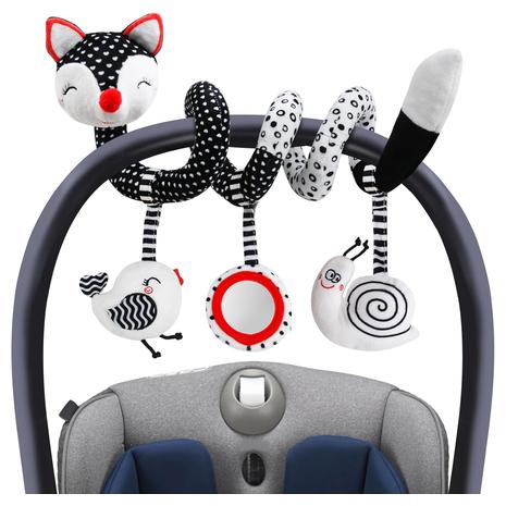 Baby Stroller & Car Seat Sensory Hanging Fox Toy