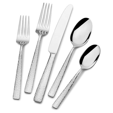 65-Piece Mikasa Oliver Gleam Silverware Set