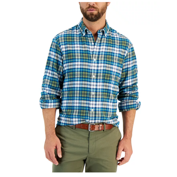 Men's Regular-Fit Plaid Flannel Shirts (4 Colors)