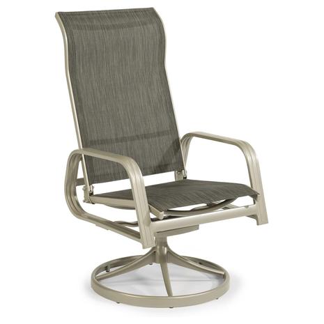 Homestyles Captiva Gray Outdoor Swivel Rocking Chair