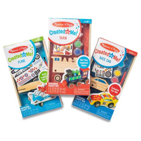 Melissa & Doug Decorate-Your-Own Wooden Craft Kits Set