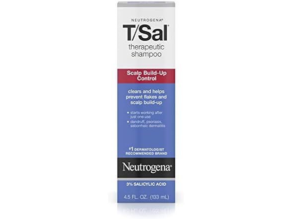 Neutrogena T/SAL Therapeutic Shampoo For Scalp Build-Up Control, 4.5 Fl. Oz