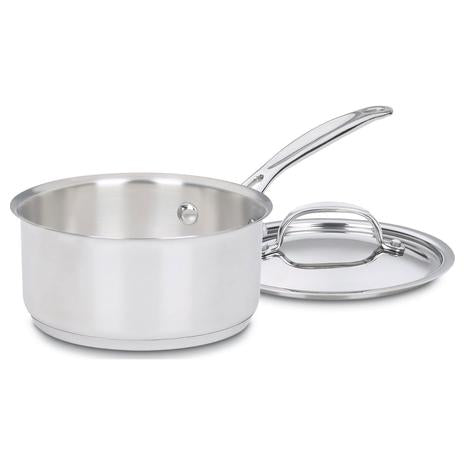 Cuisinart Chef's Classic Stainless Steel Quart Saucepan With Cover