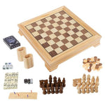 Wooden 7-in-1 Classic Board Game