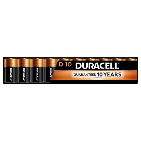 10-Count Duracell Coppertop D Batteries