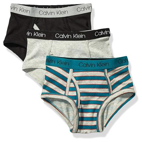 3 Pack Calvin Klein Boys Briefs Underwear