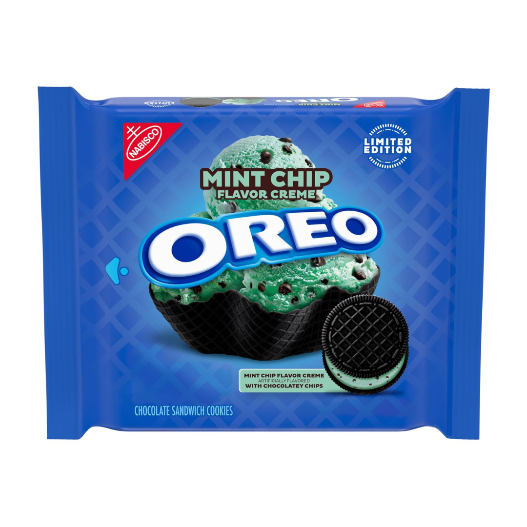 Special Edition OREO Mint Chip Chocolate Sandwich Cookies (OU-D)