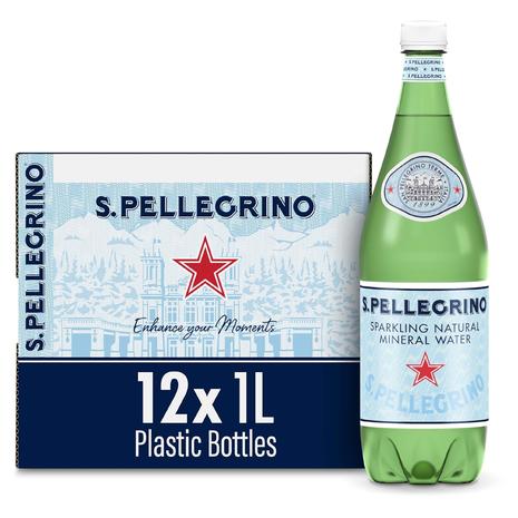 24 Bottles of 1-Liter S.Pellegrino Sparkling Water