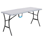 Lifetime 5 Foot Rectangle Fold-in-Half Table