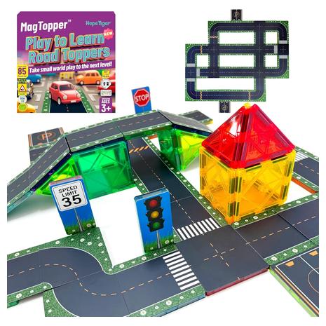 85-Piece Set Creative Construction Road Tiles Car Tracks