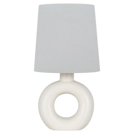 12" Mainstays Mini White Oval Lamp